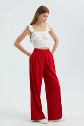 Womens Smocked Sleeveless Top - Off-White