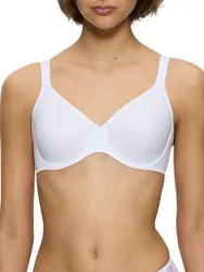 Womens Modern Soft+cotton Moulded Bra - White - Size 48b