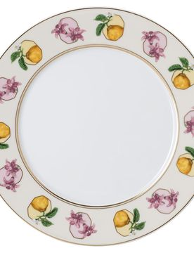 Idyllia Dessertteller, Porzellan, Kristallines Printmotiv, Lilie Zitrone, Mehrfarbig Unisex OS