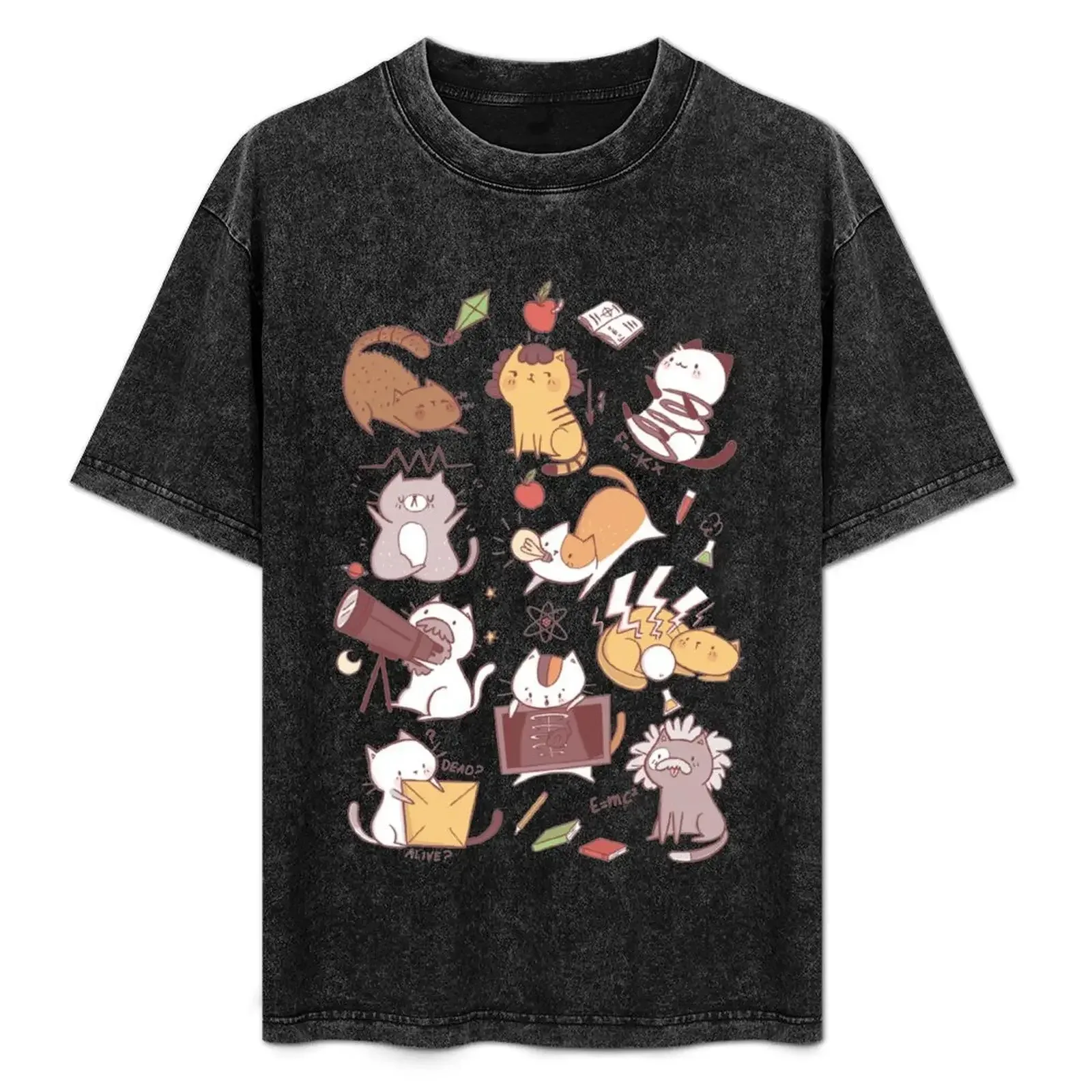 Science kittens T-Shirt Big and Tall Short Sleeve Tee - Aliexpress - FashionsVida
