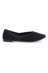 Ballerine nere in tessuto con soletta morbida PREA614 37