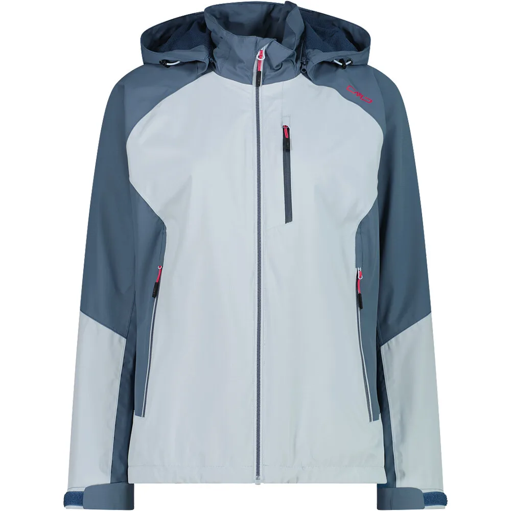 Woman jacket zip hood chaqueta impermeable mujer Azul (36) - CMP - FashionsVida
