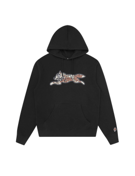 Choc Chip Camo Running Dog Popover Hood