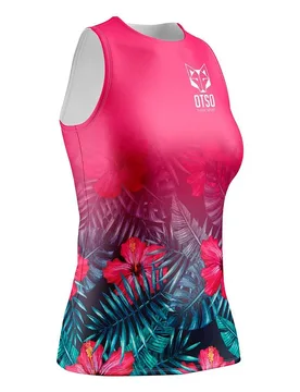 T-shirt à Manches Courtes Singlet Braces Tropical XS - OTSO - FashionsVida