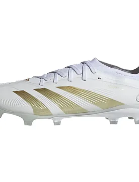 Chaussures De Football Predator Pro Fg Ftwr White / Gold Met / Sandy Beige Met EU 40 2/3 - Adidas - FashionsVida