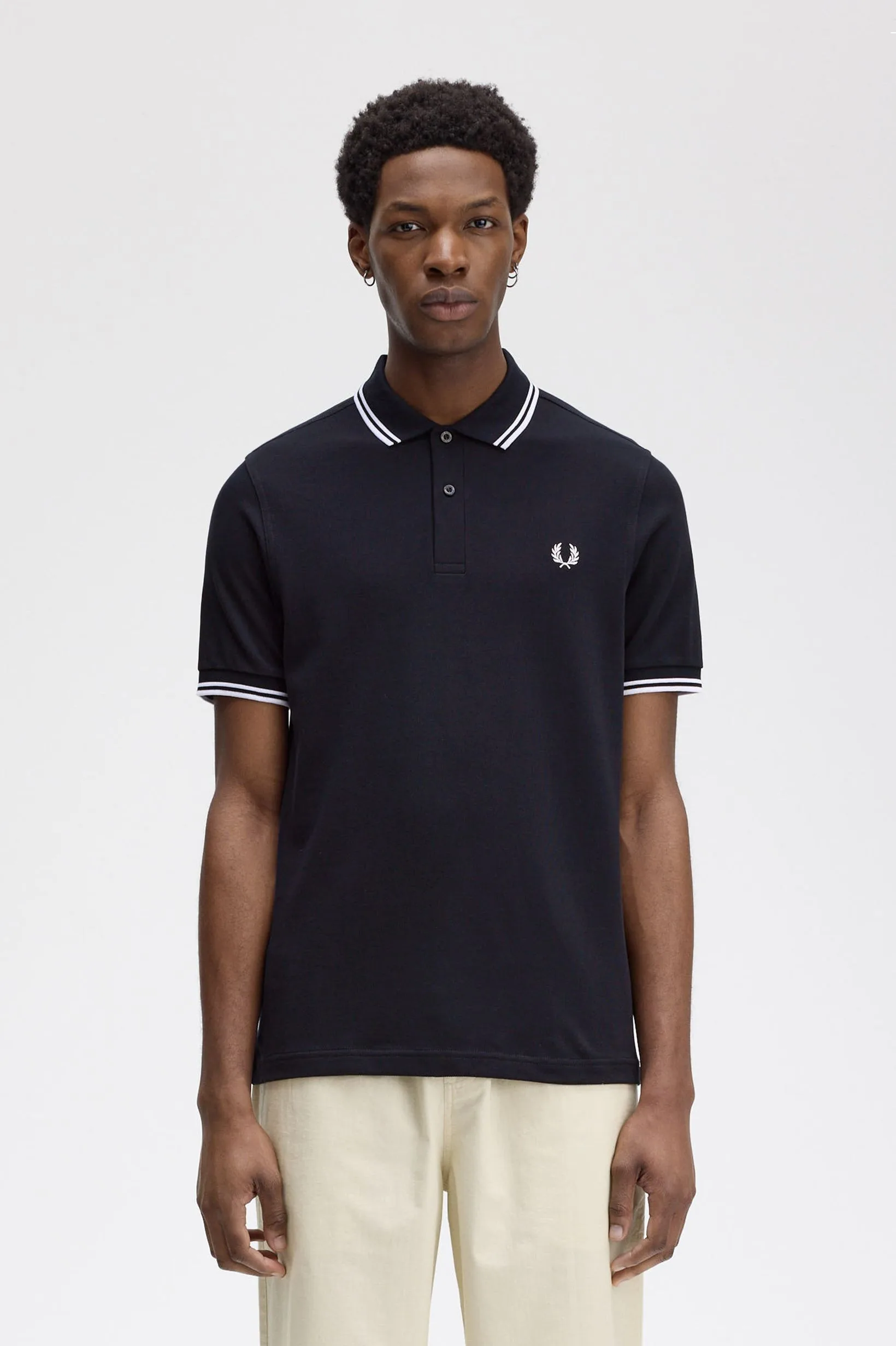TWIN TIPPED FRED PERRY SHIRT male - M - FashionsVida