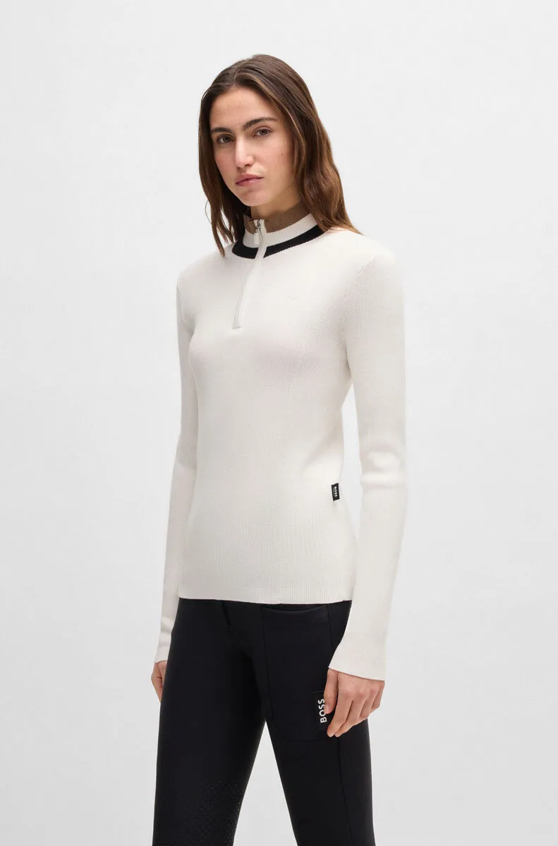 Equestrian Damen Pullover ABIGAL soft cream XS - BOSS - FashionsVida