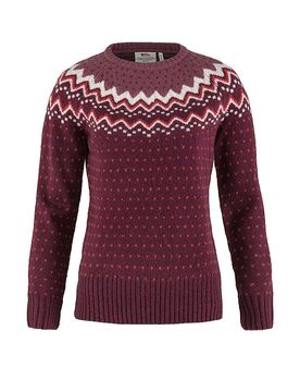Pull fonctionnel en laine Oevik Knits rouge foncé L