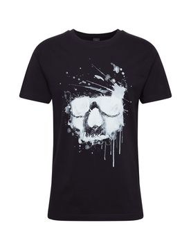 Mister Tee Camiseta negro / blanco