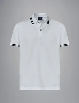 Paul & Shark - Polo de hombre capsule AZZURRO con cuello y puño con detalles contrastados - PAUL & SHARK - FashionsVida