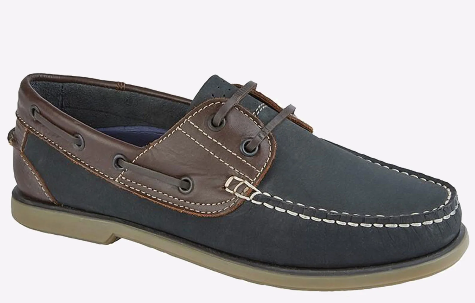 Saltburn Moc Mens - Navy - Size Uk 8 - DEK - FashionsVida