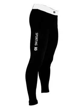 Leggings Compressive Double Soft Ricondizionato Black / white XL - Sport Hg - FashionsVida