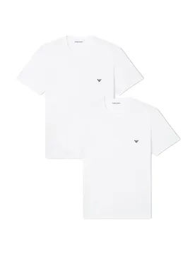 Emporio Armani Couche De Base à Manches Courtes Em000391_af14132 2 Unités White / White 2XL - Giorgio Armani - FashionsVida