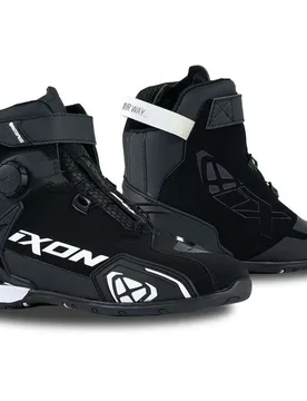 Scarpe Moto Donna BULL 2 WP LADY Nero Bianco taglia 38 - Ixon - FashionsVida