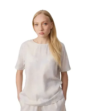 Blouse à Manches Courtes Skye Sky Blue L - Makia - FashionsVida