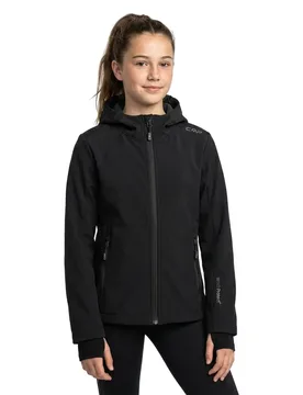 Veste Softshell Fix Hood 3a29385n Black 8 Années Fille - CMP - FashionsVida