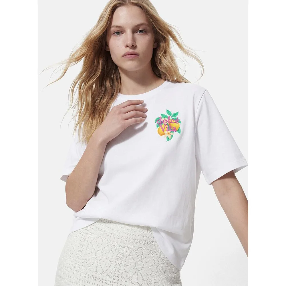 Camiseta de manga corta de mujer - Pieces - FashionsVida