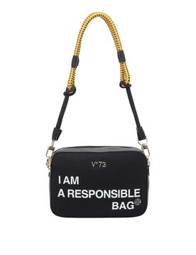 Borsa a tracolla responsabile nera