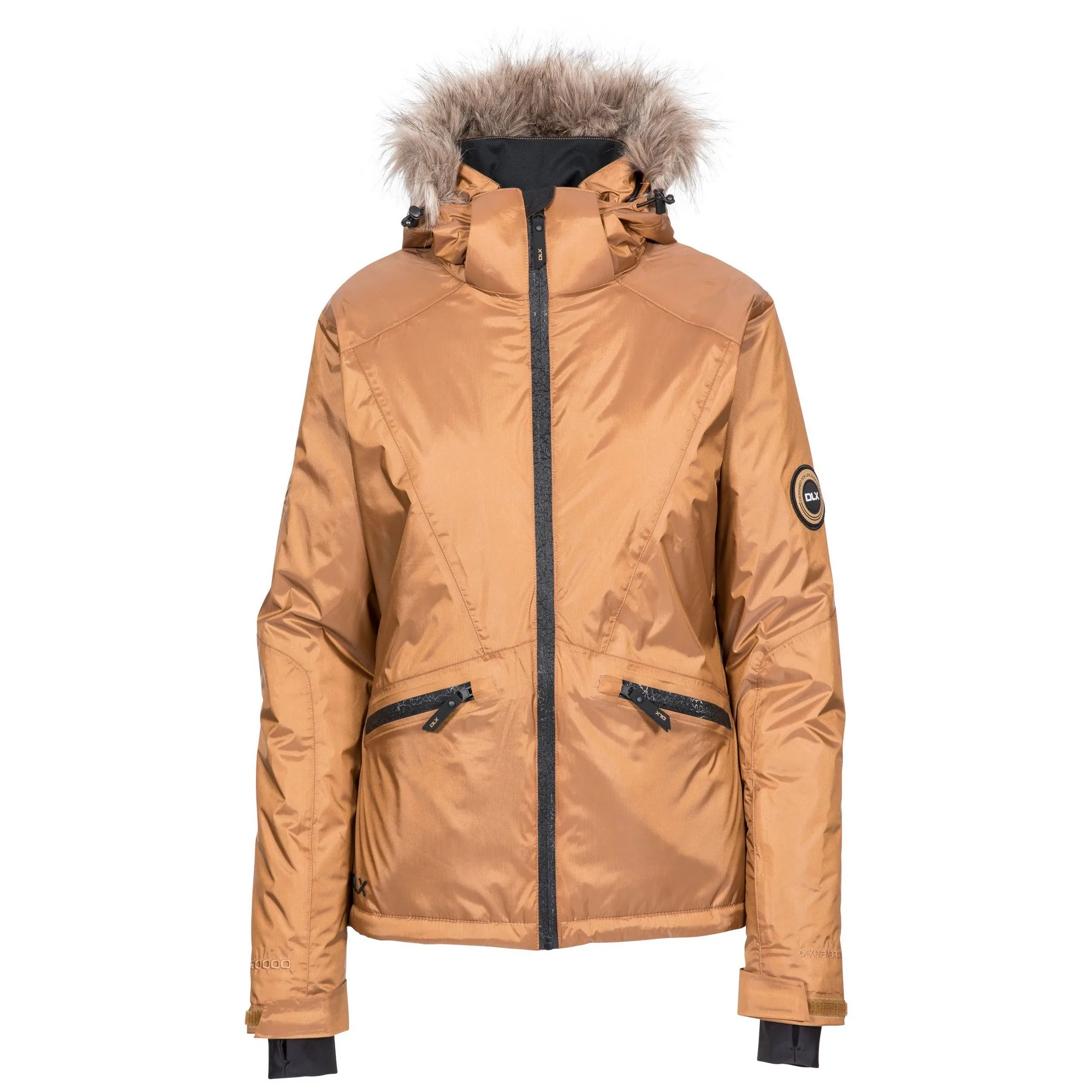 Womens/ladies Meredith Dlx Ski Jacket (Bronze) - Size Small - Trespass - FashionsVida