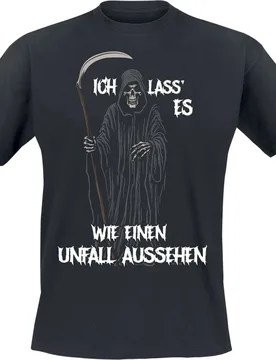 T-Shirt - Ich lass' es wie einen Unfall ausehen - M bis XL - für Männer - Größe L - schwarz - Männer - male - Sprüche - FashionsVida