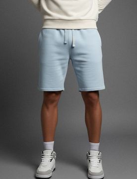 Shorts slim fit - blu pallido