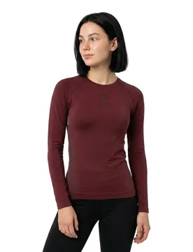 Maglietta A Maniche Lunghe Xceed Run Oxide Red / X Black M - X-BIONIC - FashionsVida