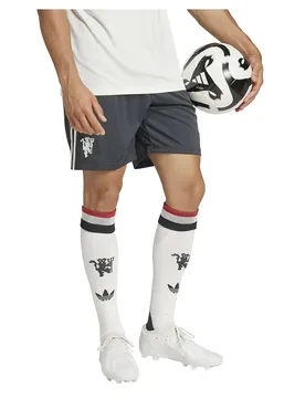 Short Manchester United 24/25 3 Stripes Carbon S - Adidas - FashionsVida