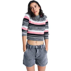Pantalón corto vaqueros de mujer Island Hopper High Lava