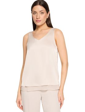 Bluse Figurumspielend Beige 44