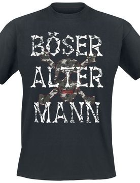 T-Shirt - Böser alter Mann - M bis 5XL - für Männer - Größe 3XL - schwarz - Männer - male