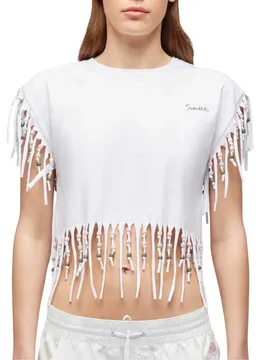 T-shirt à Manches Courtes White 01 S