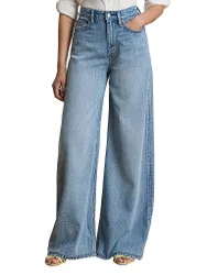 Jeans Jambe Large bleu 36