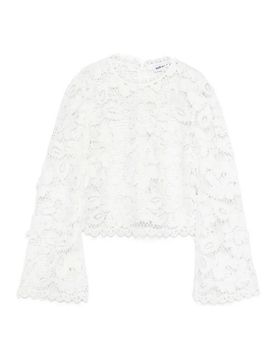 Top in pizzo all'uncinetto