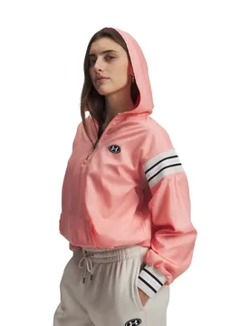 Sweat à Demi-zip Icon Woven Heritage Pink XS - Under armour - FashionsVida