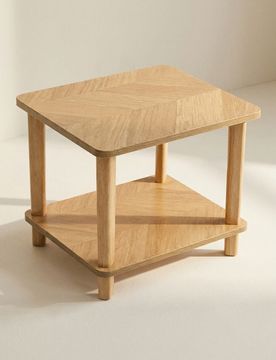 Tavolino da caffè con ripiano - beige