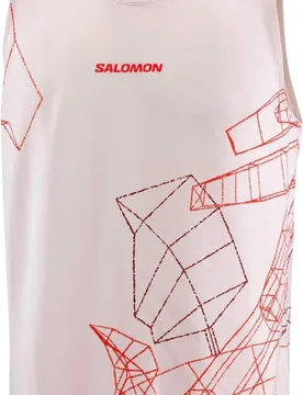Débardeur respirant et léger - S/Lab Speed Singlet M Lilac Ash - Taille S - Beige - Salomon - FashionsVida