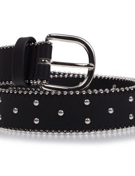 Ceinture détails clous Noire noir 85cm