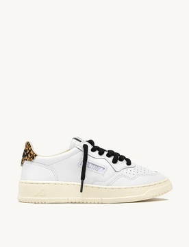 Scarpe donna bianco e leopardato