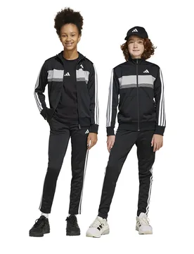 Tuta Seasonal Essentials Tiberio 3 Stripes Tricot Black / White / Grey Two 7-8 Anni - Adidas - FashionsVida