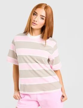 Womens Boxy Striped T-Shirt - Rosa, rosa rosa Donna taglia S - Nike - FashionsVida
