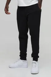 Herren Schmale Basic-Jogginghose Black Größe XL