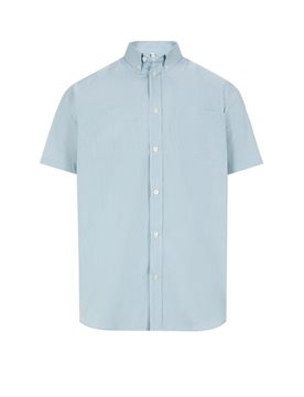 Chemise manches courtes en popeline de coton