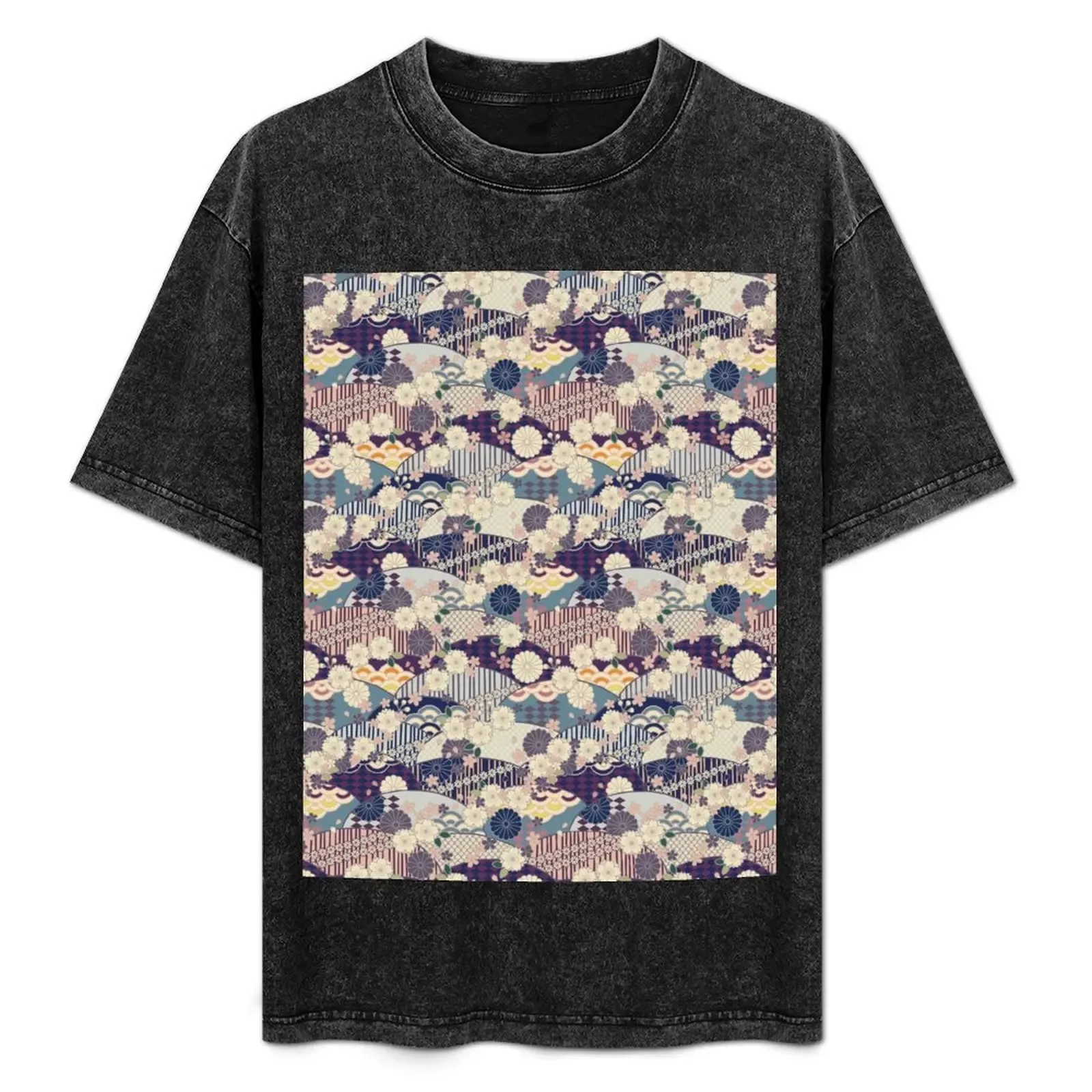 Traditional Japanese Kimono Pattern T-Shirt Plus Size Lightweight Top - Aliexpress - FashionsVida
