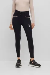 Equestrian Damen Reithose HAILEY Vollbesatz, black XXS
