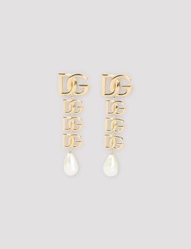Women's Brass & Plexiglass Drop Earrings