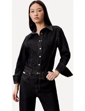 Camisa Denim Mujer Ajustada - Calvin Klein Jeans - FashionsVida