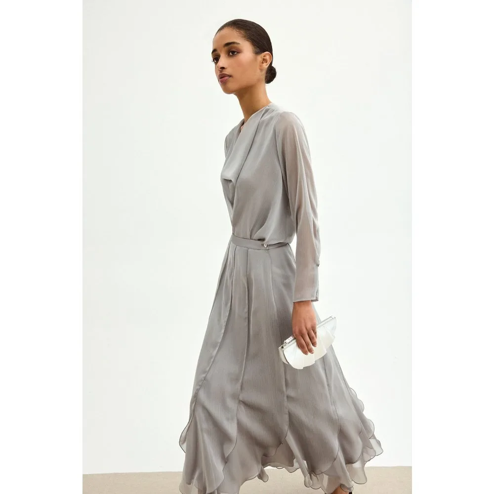 Falda midi de mujer atemporal y elegante - Bimani - FashionsVida