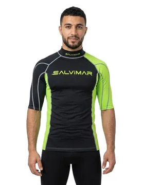 T-shirt Rash Guard Uv Manches Courtes Black S