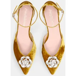 Bailarinas clementine de mujer en terciopelo
