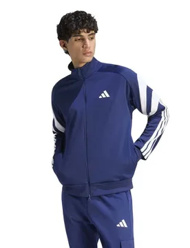 Veste De Survêtement House Of Tiro Dark Blue / White S - Adidas - FashionsVida